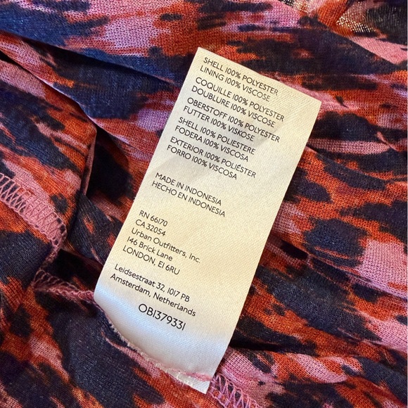 By Anthropologie Printed Ruched-Sleeve Maxi Dress Size Small - Picture 11 of 11